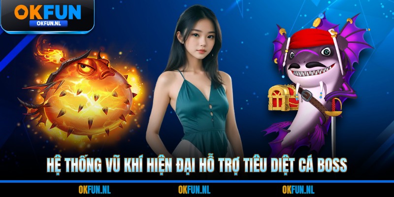 Hệ thống vũ khí hiện đại hỗ trợ tiêu diệt cá boss